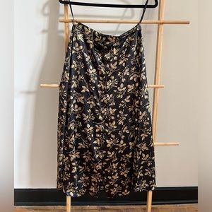 Jones New York vintage button skirt gold ivy